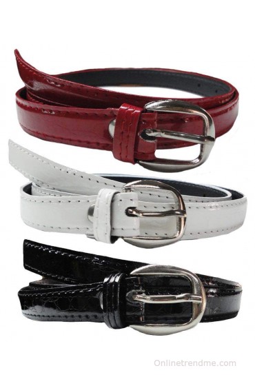 Creative Accessories Casual Women Belts - Set Of 3